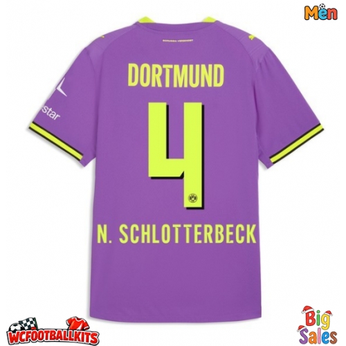 Borussia Dortmund Nico Schlotterbeck #4 Replica Third Stadium Shirt 2026-27 Short Sleeve